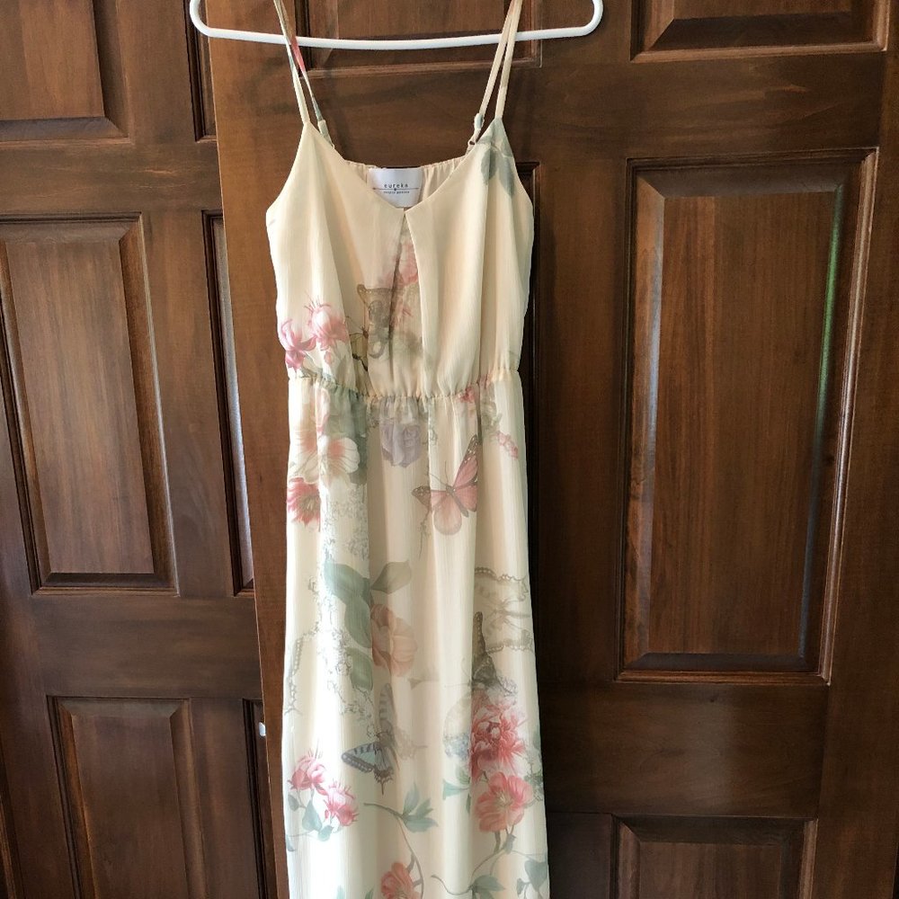 Eureka chiffon floral maxi dress size XS